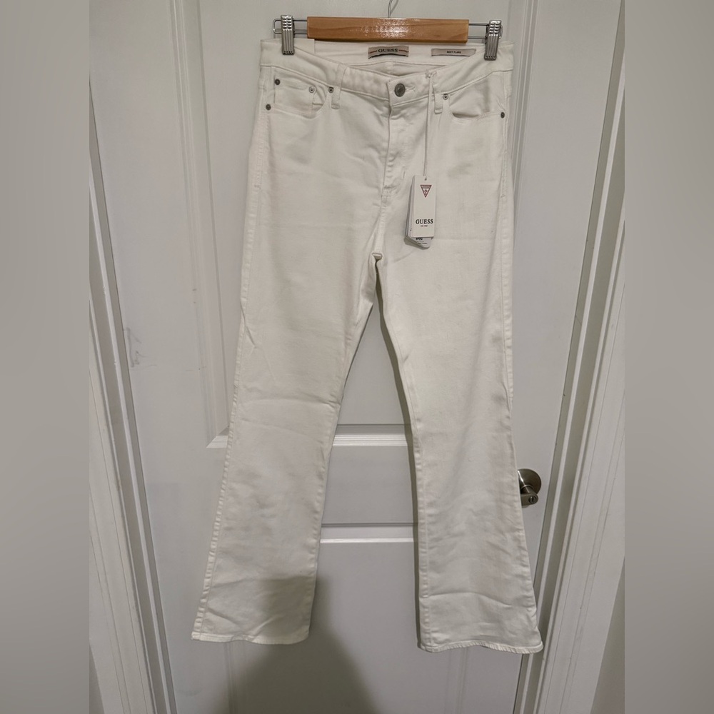 Guess White Flare Jeans